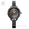 SHENGKE K0089 feminino relógio conjunto total moda relógio de diamante